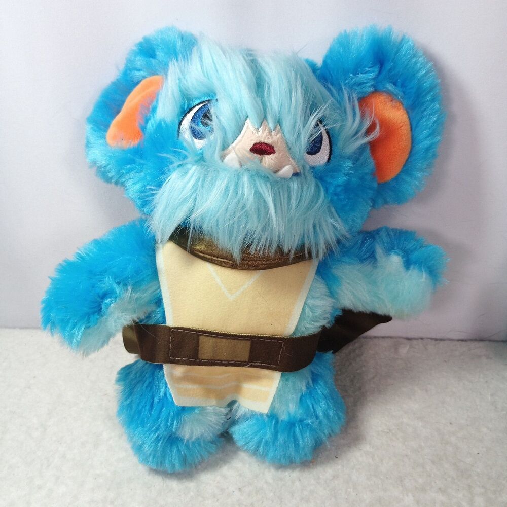 Star Wars Plush Blue Ewok Disney Store Lucasfilm Stuffed Animal 10" Toy